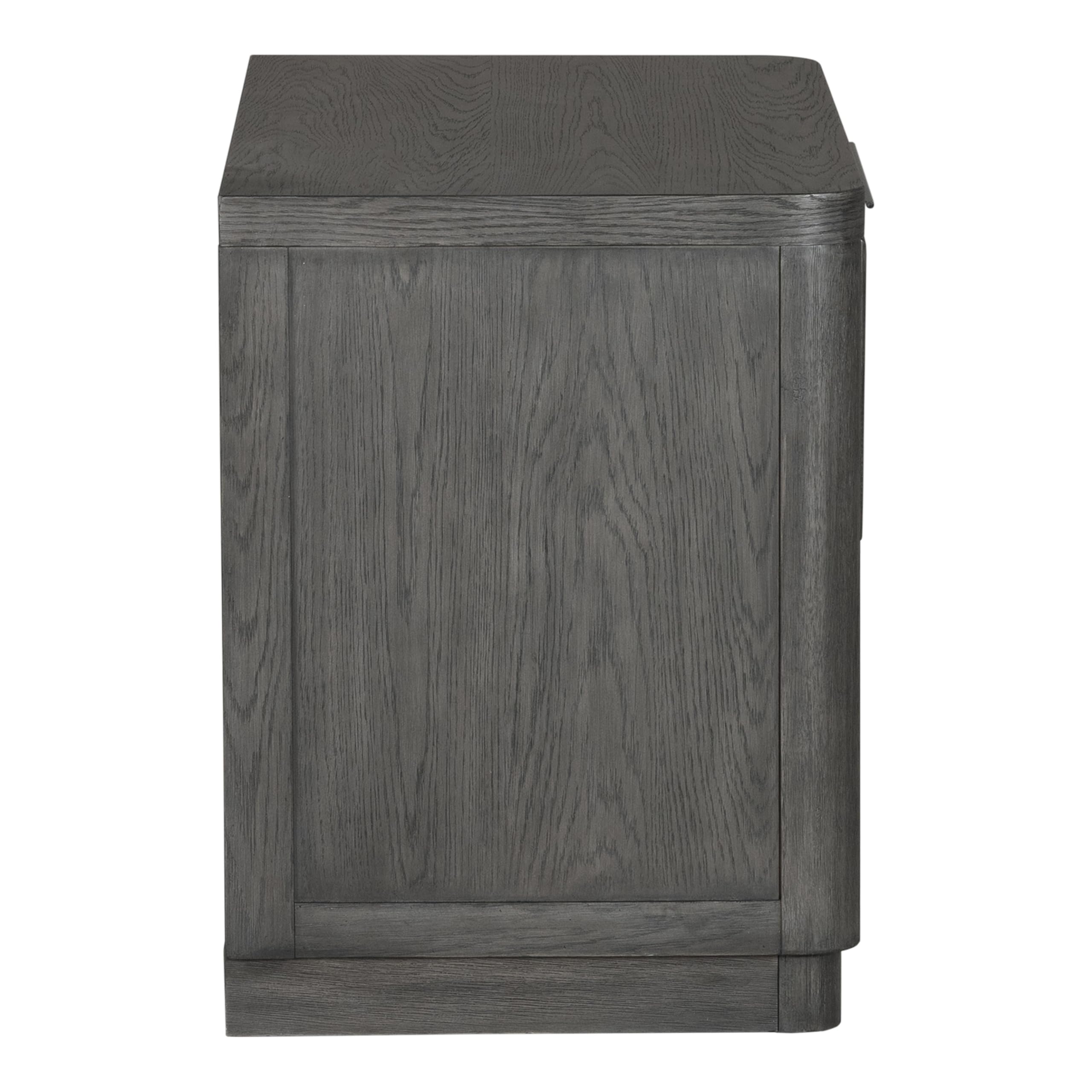 Furniture of America Selyra Modern Contemporary Solid Wood 30-inch 1-Drawer Nightstand with USB Ports, Sealed Back, English Dovetail, Ball-Bearing Glides, No Assembly for Bedroom, Guest Room, Ash Gray