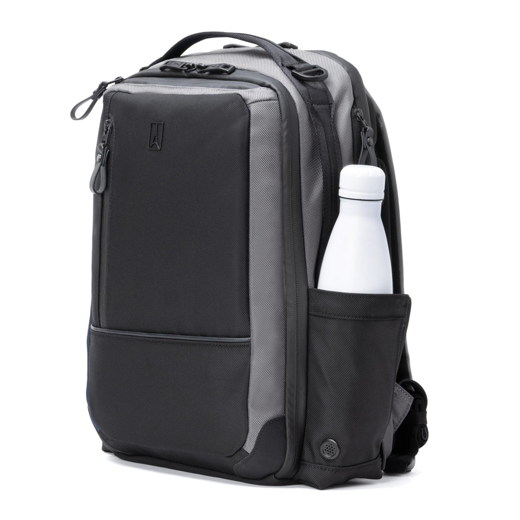Travelpro Altitude Slim Expandable Travel Laptop Backpack 20-24L, 16 Inch Laptop, Water Resistant, Work, Business, Men and Women, Falcon Grey