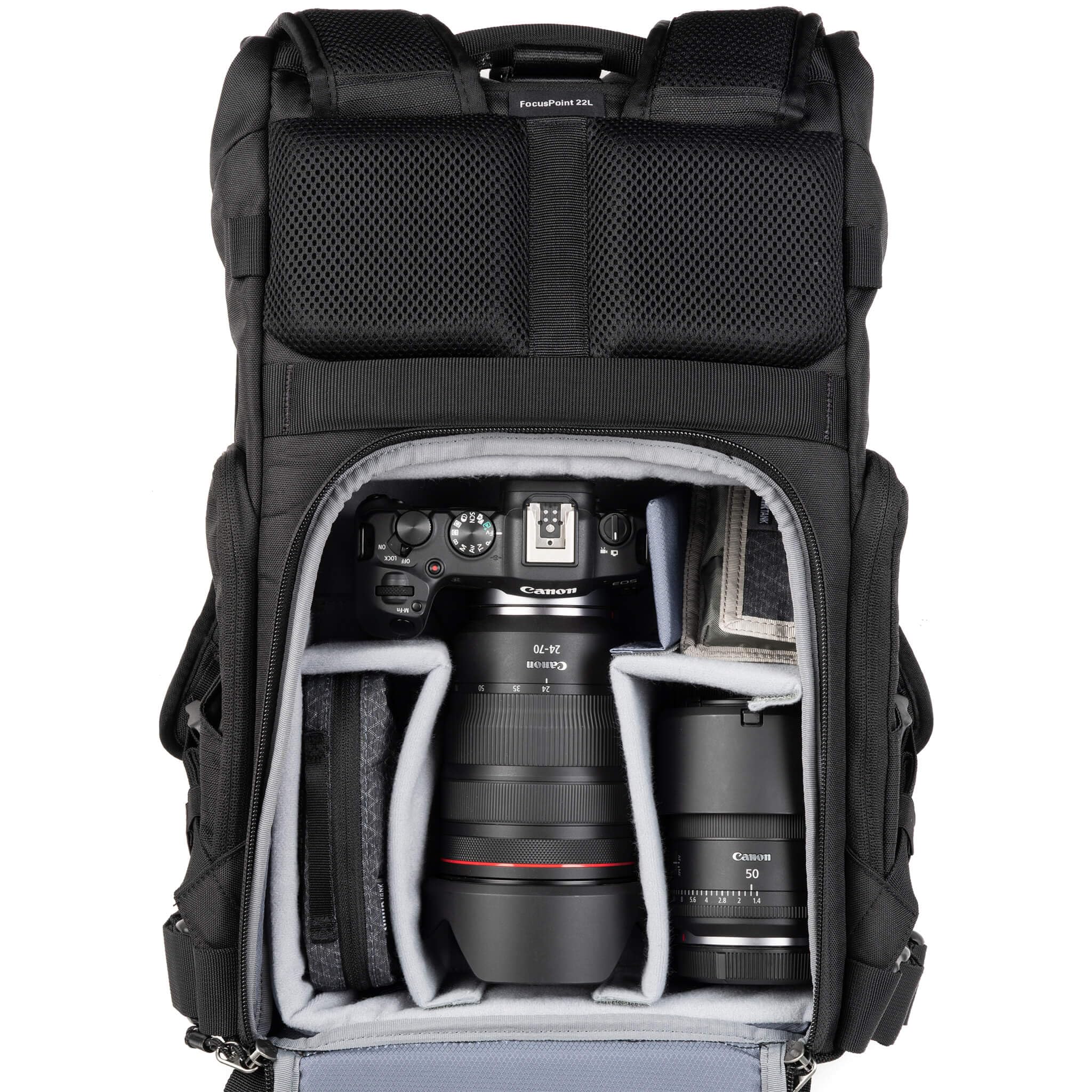 Think Tank FocusPoint 22L RollTop Camera Backpack - Urban Rust: Expandable Travel & Camera Backpack with Laptop Sleeve, Quick Side and Back Access, Rain Cover – Versatile Photography & Travel Bag