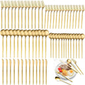 600-Piece Food Grade Gold Silverware Set, Luxury Flatware Set for 120 - Premium Stainless Steel Cutlery Set with Spoons Forks Knives, Shiny Gold Polished Kitchen Utensils for Home Restaurant Hotel