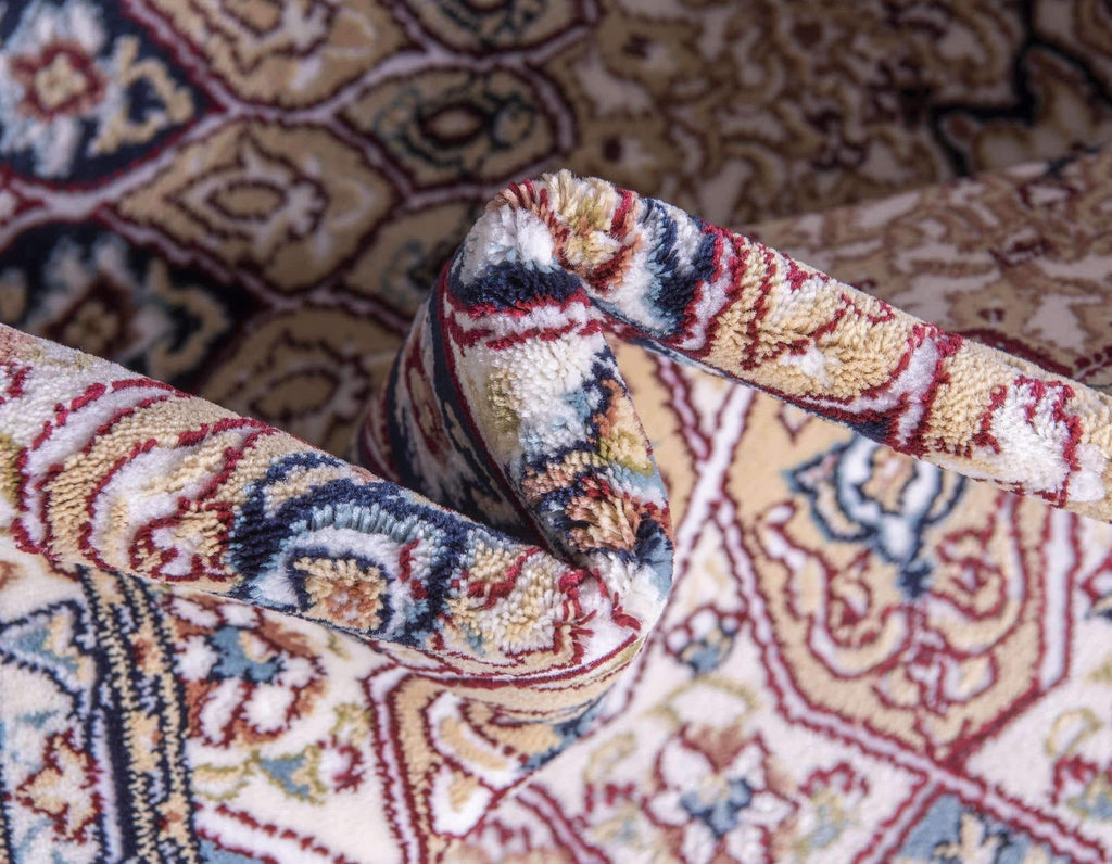 Unique Loom Narenj Collection Area Rug - Adams (10' x 13' 1" Rectangle Ivory/Burgundy)