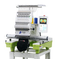FUJA 15 Needle 14"x20" Large Area Commercial Embroidery Machine,1200 SPM High Speed, 10" Touch Screen, WiFi, Auto Color Change & Trim, for Hats, Jackets, Hoodies, T-Shirts and Patches
