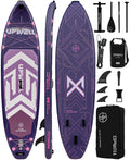 UPWELL 11'6"×35" Extra Wide Inflatable Paddle Board, Stand Up Paddle Board, Sup Paddle Boards for Adults, Chipmech Purple
