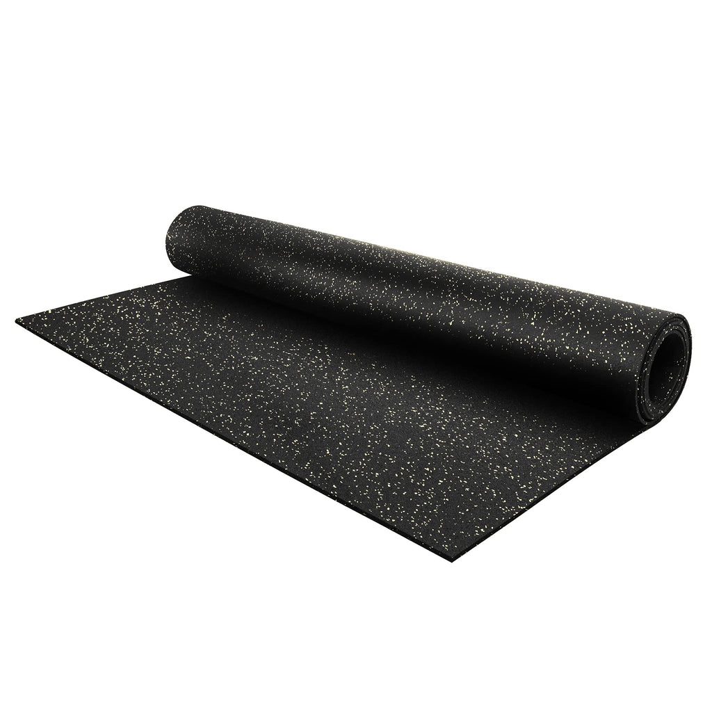 Flooring Inc 1/4" Tough Rubber Flooring Roll | Flexible Recycled Rubber Gym Floor Mats for Home Gym | Heavy Duty Rubber Mat for Home Gyms, Sheds, Horse Stall Mat or Trailer | 5-4’x10’ | Eggshell