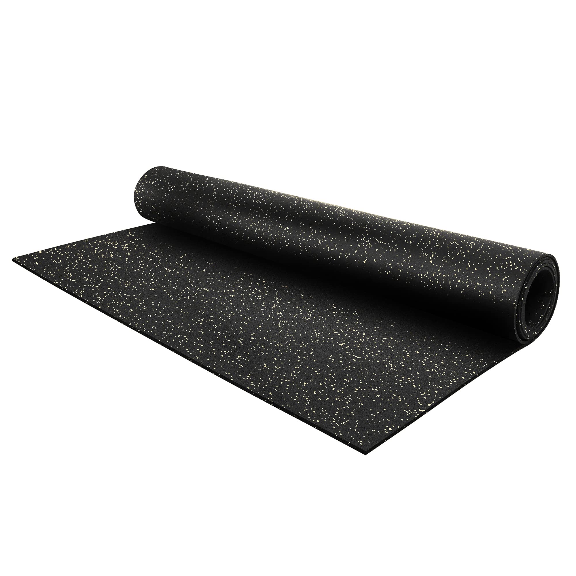 Flooring Inc 1/4" Tough Rubber Flooring Roll | Flexible Recycled Rubber Gym Floor Mats for Home Gym | Heavy Duty Rubber Mat for Home Gyms, Sheds, Horse Stall Mat or Trailer | 5-4’x10’ | Eggshell