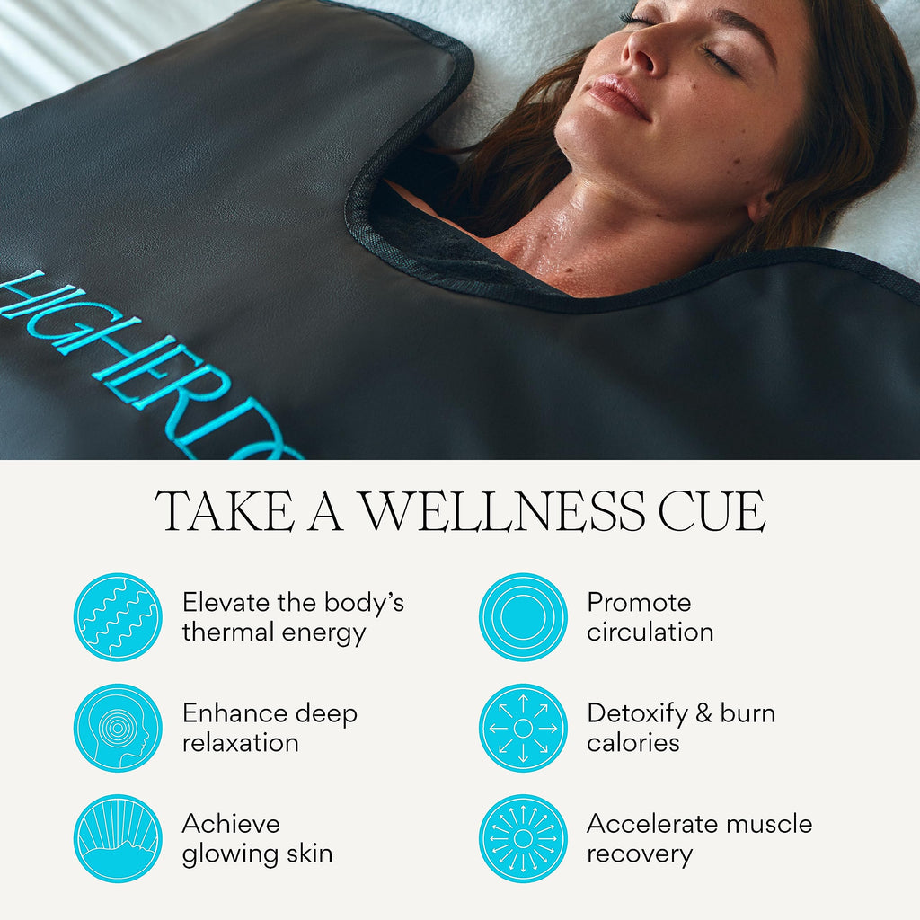 HigherDOSE Far Infrared Sauna Blanket - Full-Body Detox Wrap for Muscle Recovery, Glowing Skin, and Deep Relaxation - Personal and Portable Sauna for Home Spa Experience