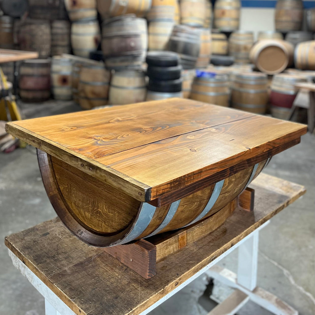 Wine Barrel Coffee Table