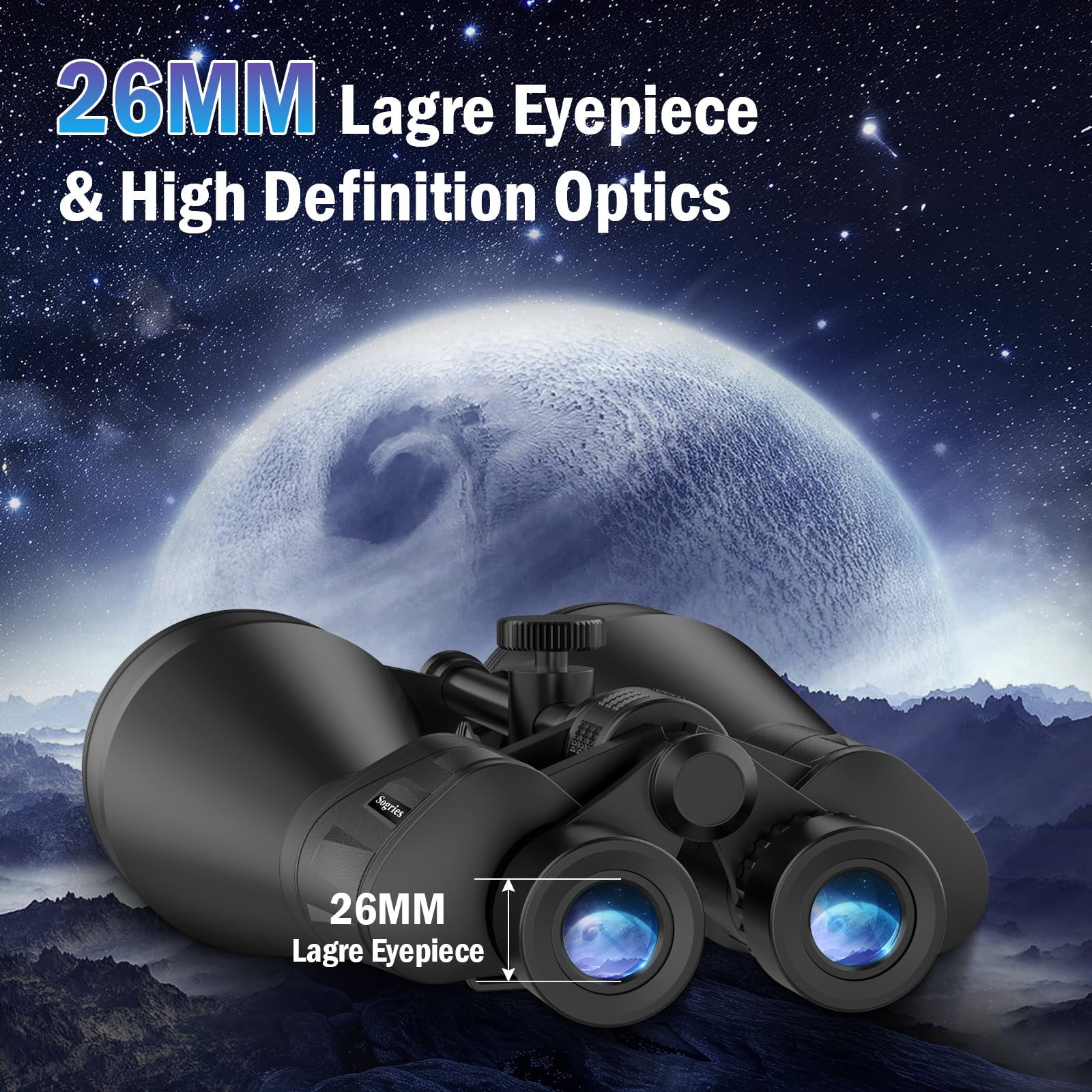 20x80 Astronomy Binoculars for Adults, High Power Stargazing Binoculars with Bak4 Prism, Low Light Vision for Moon Observation & Wildlife Watching, Includes Tripod,Tripod Adapter and Carrying Case