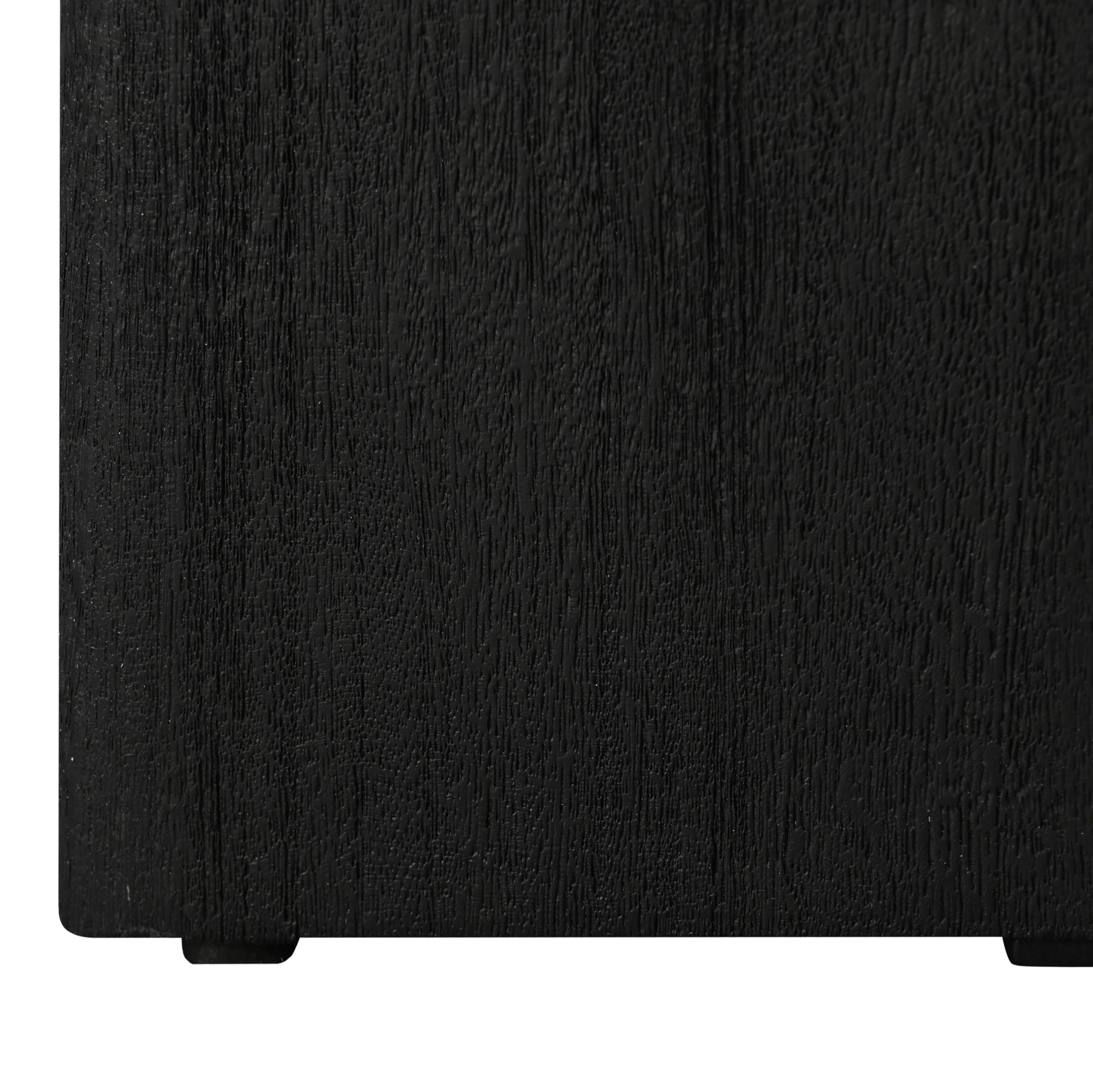 SAFAVIEH Couture Collection Shayne Travertine/Black Solid Wood Accent Table