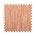 IncStores Premium Soft Wood Print Foam Flooring Tiles | Interlocking Foam Tiles for Home, Gym, Training and Yoga | 3/8" - Textured Maple, 144 Square Feet