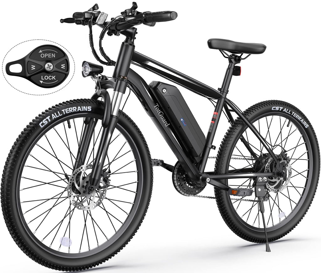 Wooken Electric Bike for Adults with 500W Motor, 27.5'' Ebike with 48V 499WH Removable Battery, Up to 55 Miles Electric Mountain Bike, 19.8MPH Adults Electric Bicycle with LCD Display, 21 Speed