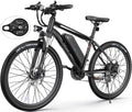 Wooken Electric Bike for Adults with 500W Motor, 27.5'' Ebike with 48V 499WH Removable Battery, Up to 55 Miles Electric Mountain Bike, 19.8MPH Adults Electric Bicycle with LCD Display, 21 Speed