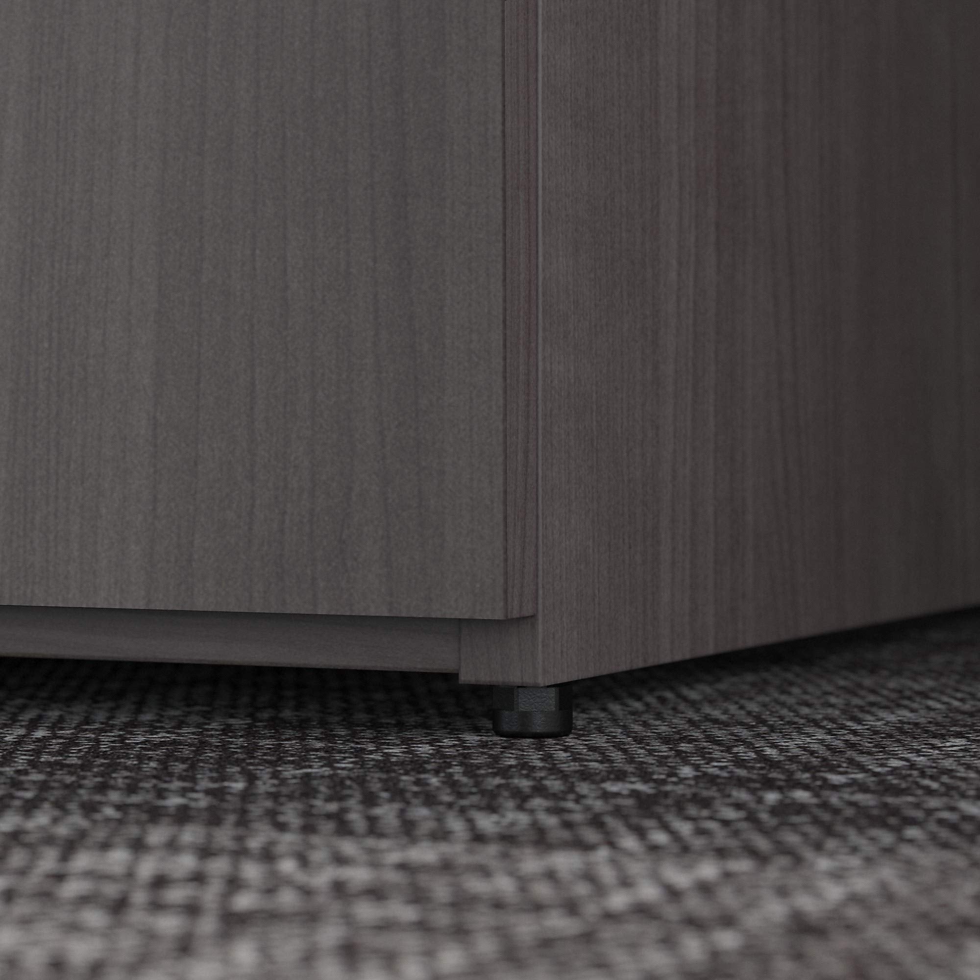 Bush Business Furniture Office 500 36W Storage Cabinet with Doors in Storm Gray - Assembled