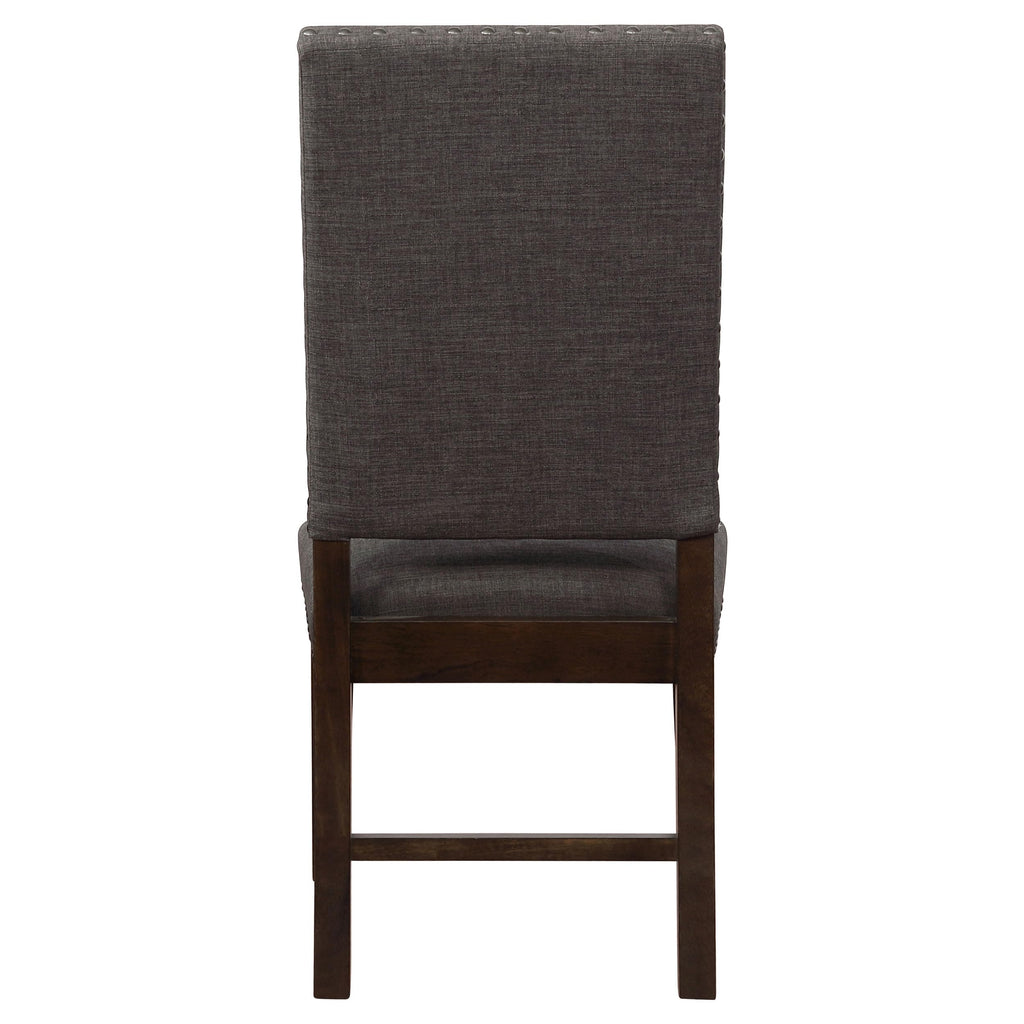 Coaster Home Furnishings Twain Upholstered Dining Side Chair Warm Grey 109142 (Set of 2)