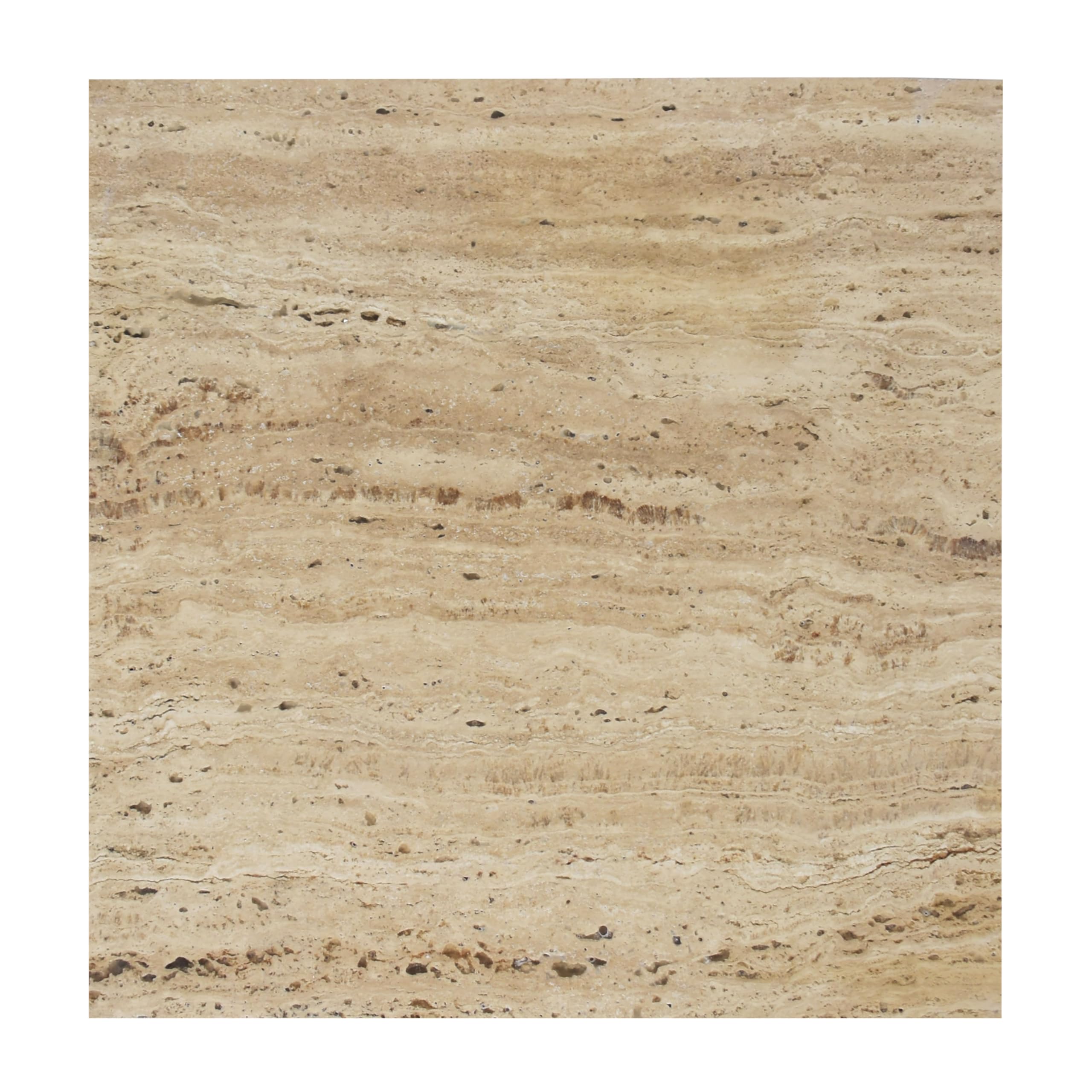 JONATHAN Y Cecil Modern 18.5" Square Natural Marble End Table with Cross Base, Glossy Travertine Solid Stone Accent Side Table for Living Room, Bedroom, Small Spaces, Fully Assembled MTB1104B