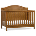 Davinci Charlie 4-in-1 Convertible Baby Crib - GREENGUARD Gold Certified Convertible Crib to Toddler Bed, Daybed, Full-Size Wooden Bed, Durable, 4 Adjustable Mattress Heights - Chestnut