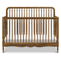 Namesake Liberty 4-in-1 Convertible Spindle Crib, Converts from Full-Size Crib to a Toddler Bed, Daybed, and Full-Size Bed, Easy to Assemble, Greenguard Gold Certified (Natural Walnut)