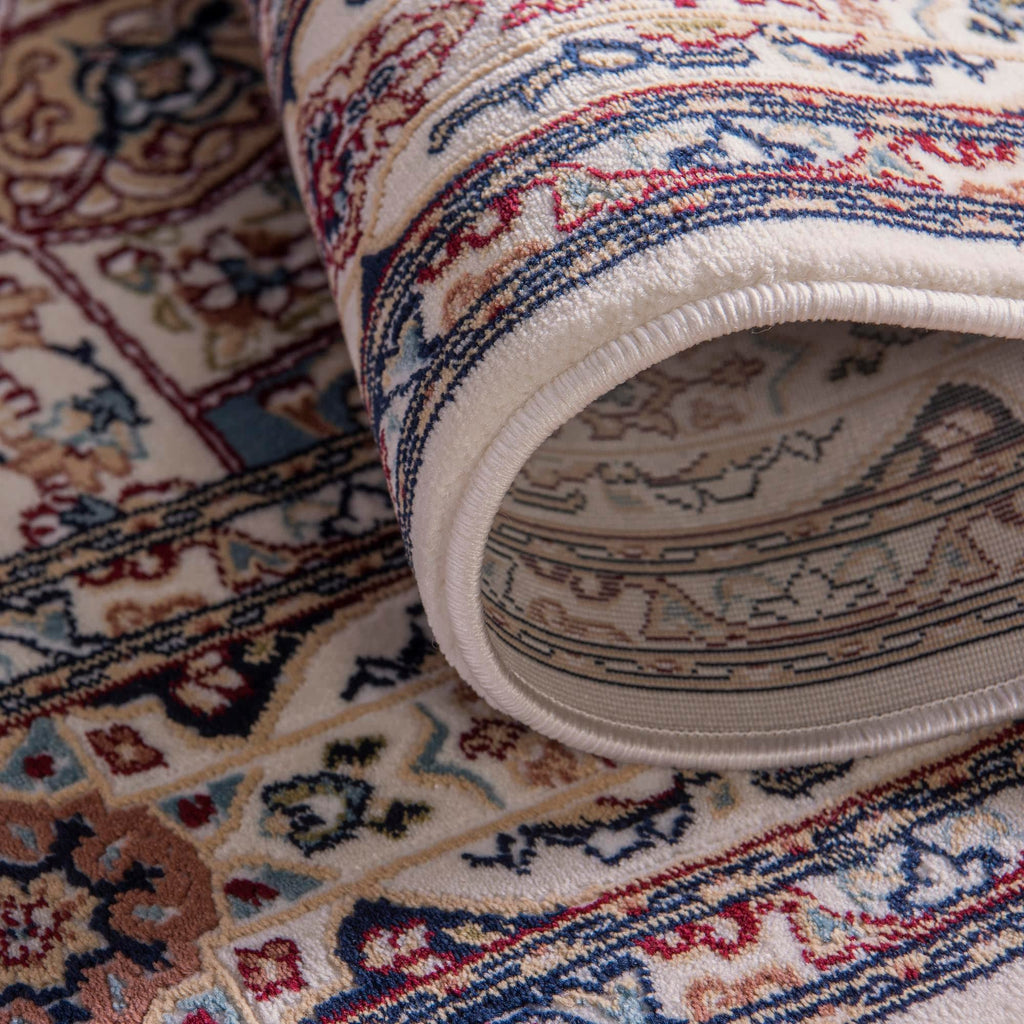 Unique Loom Narenj Collection Area Rug - Adams (10' Round Ivory/Burgundy)