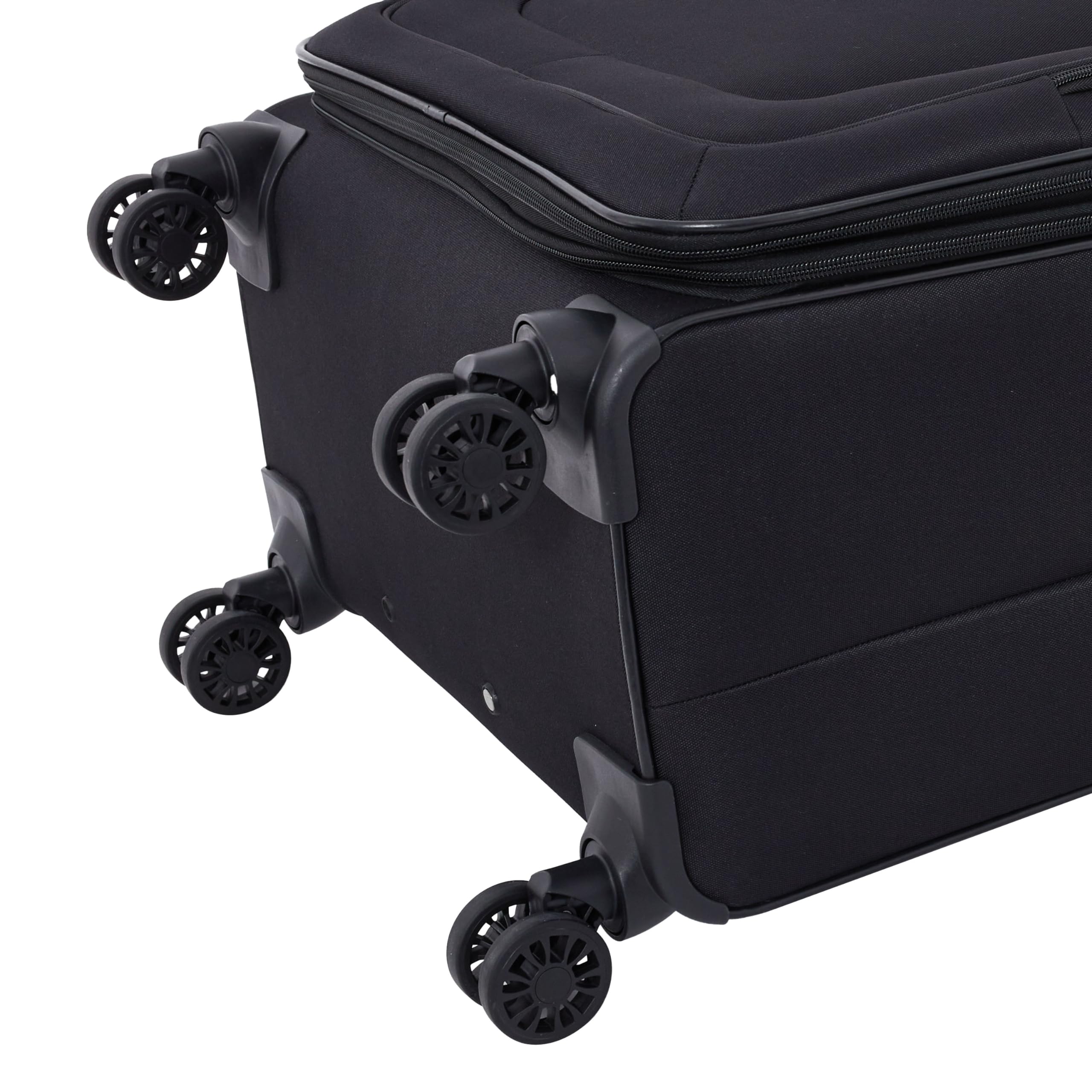 Travelers Club 4 Piece Soulana Luggage & Travel Set, Black