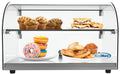 KoolMore - DC-2C 22" Commercial Countertop Bakery Display Case with Front Curved Glass and Rear Door - 1.5 cu. ft.