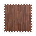 IncStores Premium Soft Wood Print Foam Flooring Tiles | Interlocking Foam Tiles for Home, Gym, Training and Yoga | 5/8" - Dark Oak, 144 Square Feet