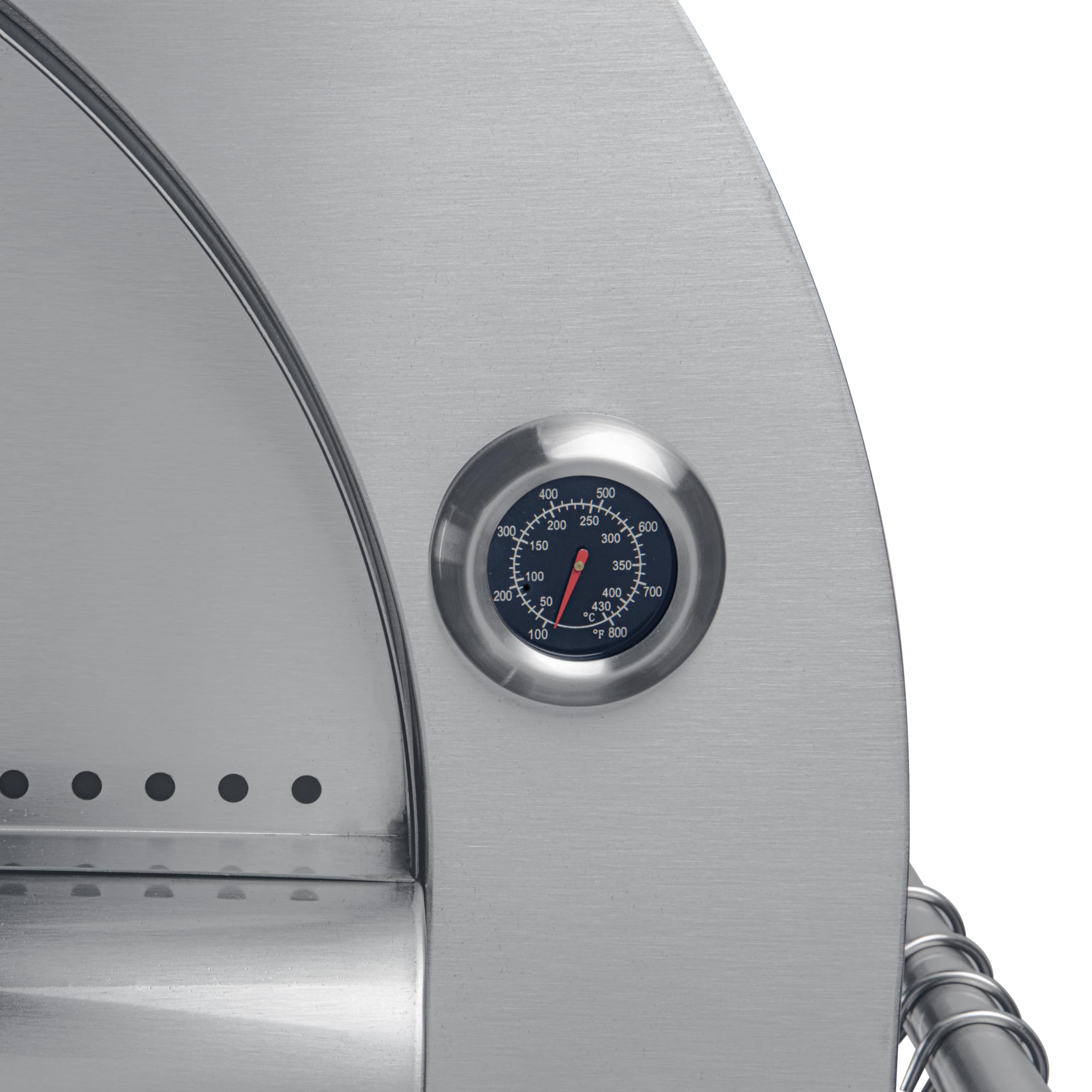 KoolMore 32 in. Outdoor Propane Gas and Wood fired Pizza Oven in Stainless-Steel