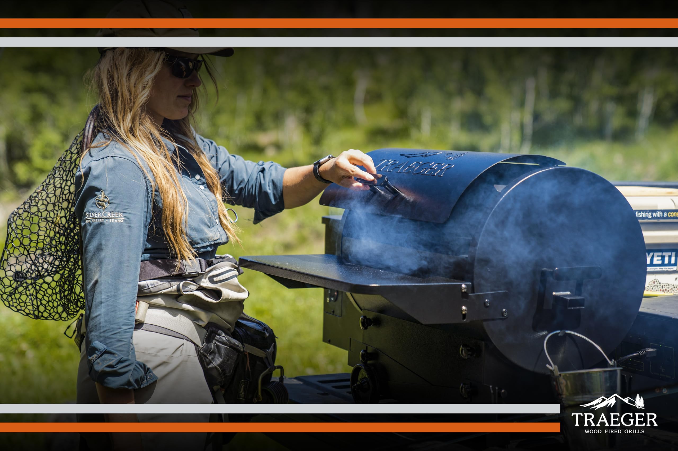 Traeger Grills TFB30KLF Tailgater 20 Portable Electric Wood Pellet Grill and Smoker – Foldable Legs, 6-in-1 Versatility, 300 sq. in. Cooking Space for Tailgating, Camping, and Outdoor BBQ
