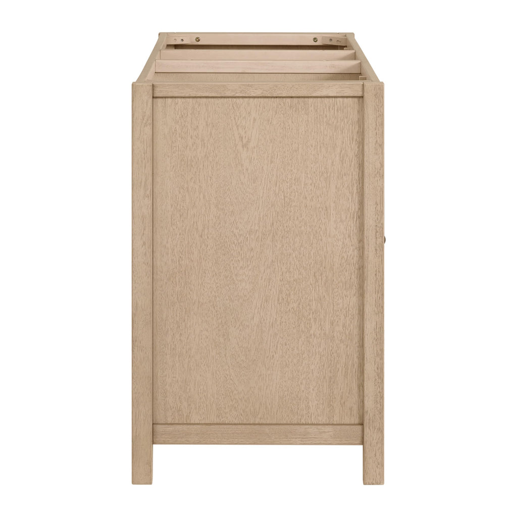 Alaterre Furniture Lucca Bathroom Vanity - Freestanding Cabinet Without Sink - 60 Inch Wood Bathroom Vanity with Soft-Close Doors and Three Drawers - for Double Sink Cabinet (Natural)