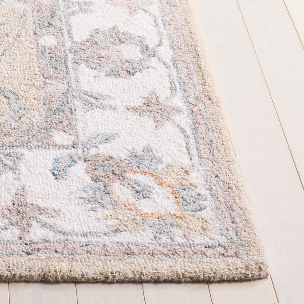 SAFAVIEH Area Rug 8x10 - Heritage Collection - Large - Beige & Ivory, Handmade Wool, Ideal for Living Room, Bedroom, Dining Space (HG125B)