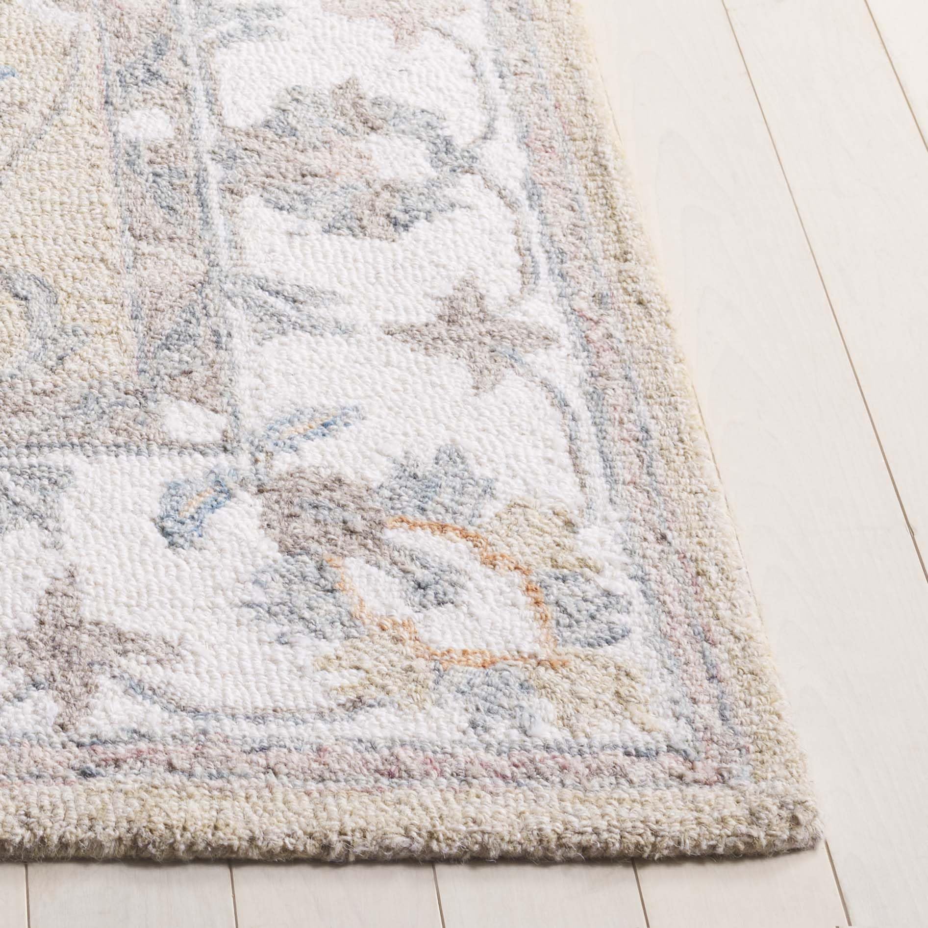 SAFAVIEH Area Rug 8x10 - Heritage Collection - Large - Beige & Ivory, Handmade Wool, Ideal for Living Room, Bedroom, Dining Space (HG125B)