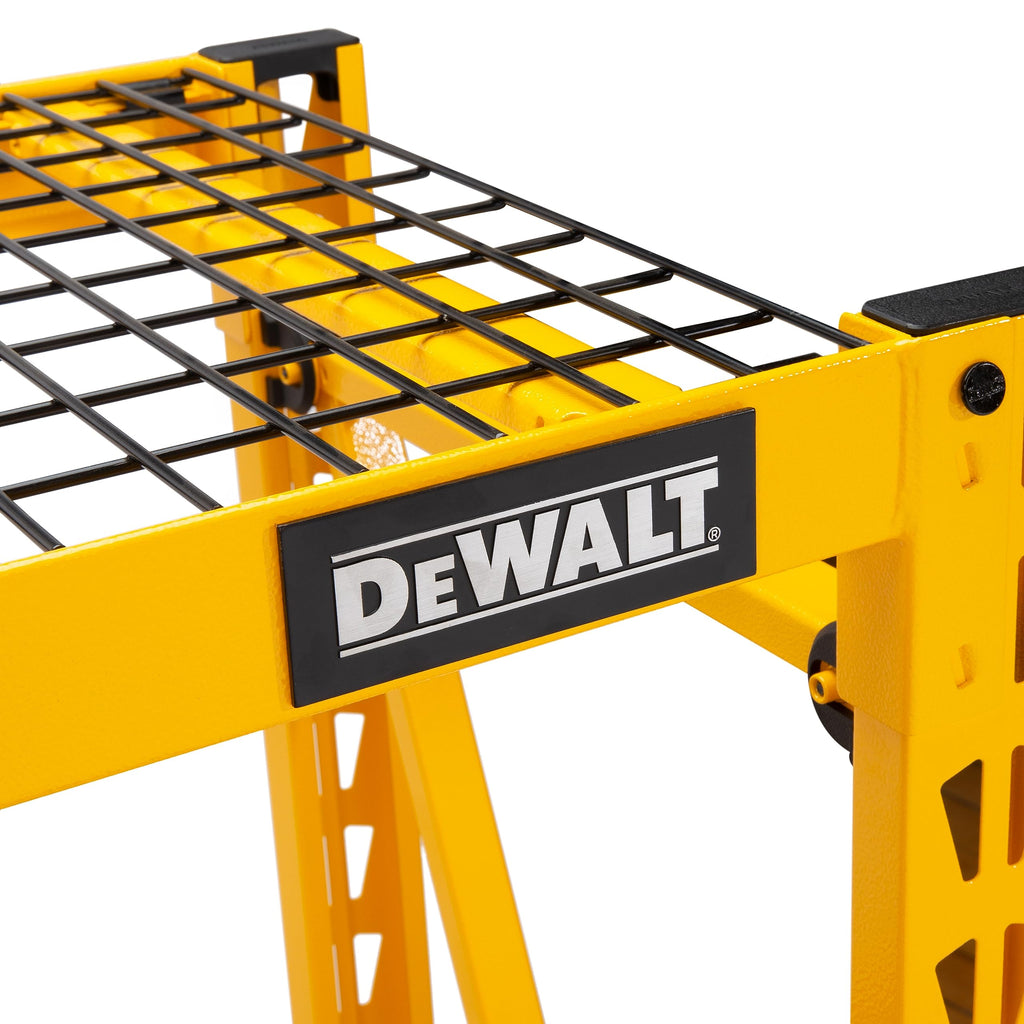 4-FOOT TALL, 3 SHELF STEEL WIRE DECK INDUSTRIAL STORAGE RACK