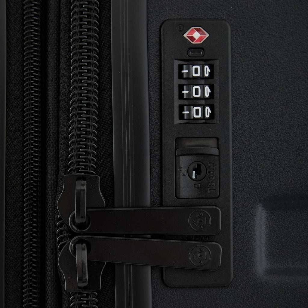 Wrangler ATG Outland Expandable Hardside Luggage, Jet Black, 3 Piece Set