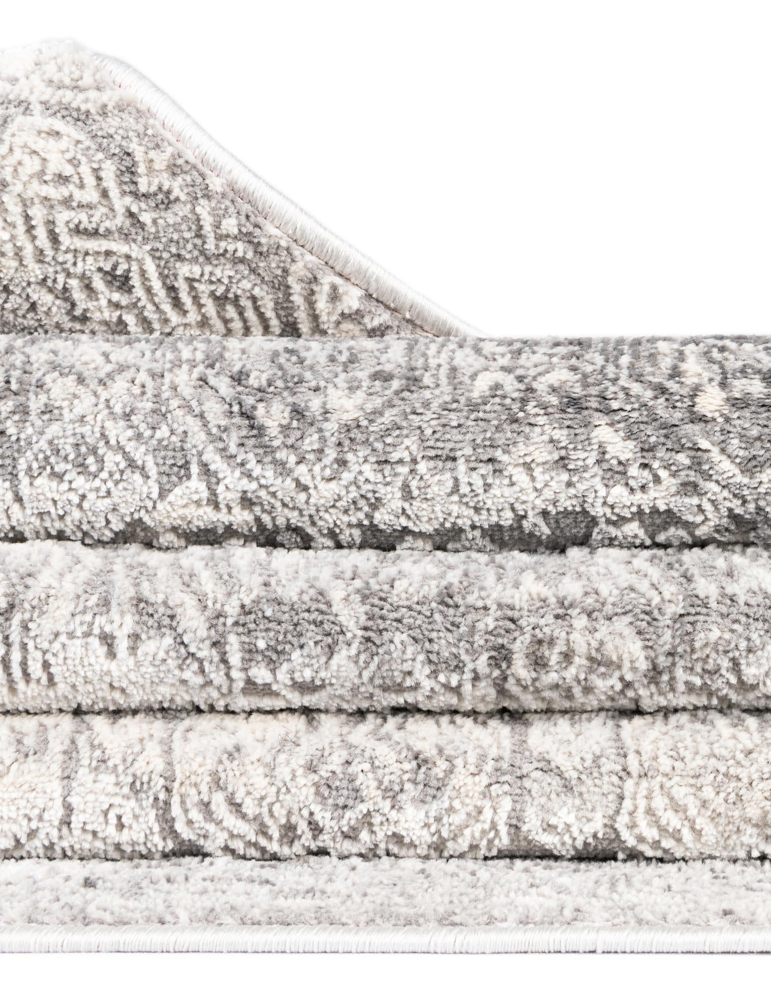 Unique Loom Finsbury Collection Area Rug - Sarah (7' 10" x 11' Rectangle Gray/Ivory)