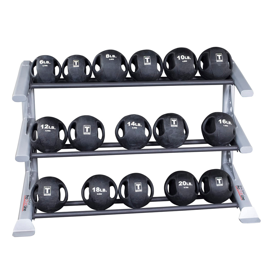 Body-Solid (SDKR1000MB) Pro ClubLine Storage Rack for Dumbbells, Kettlebells and Medicine Balls, Commercial and Home Gym Weight Rack