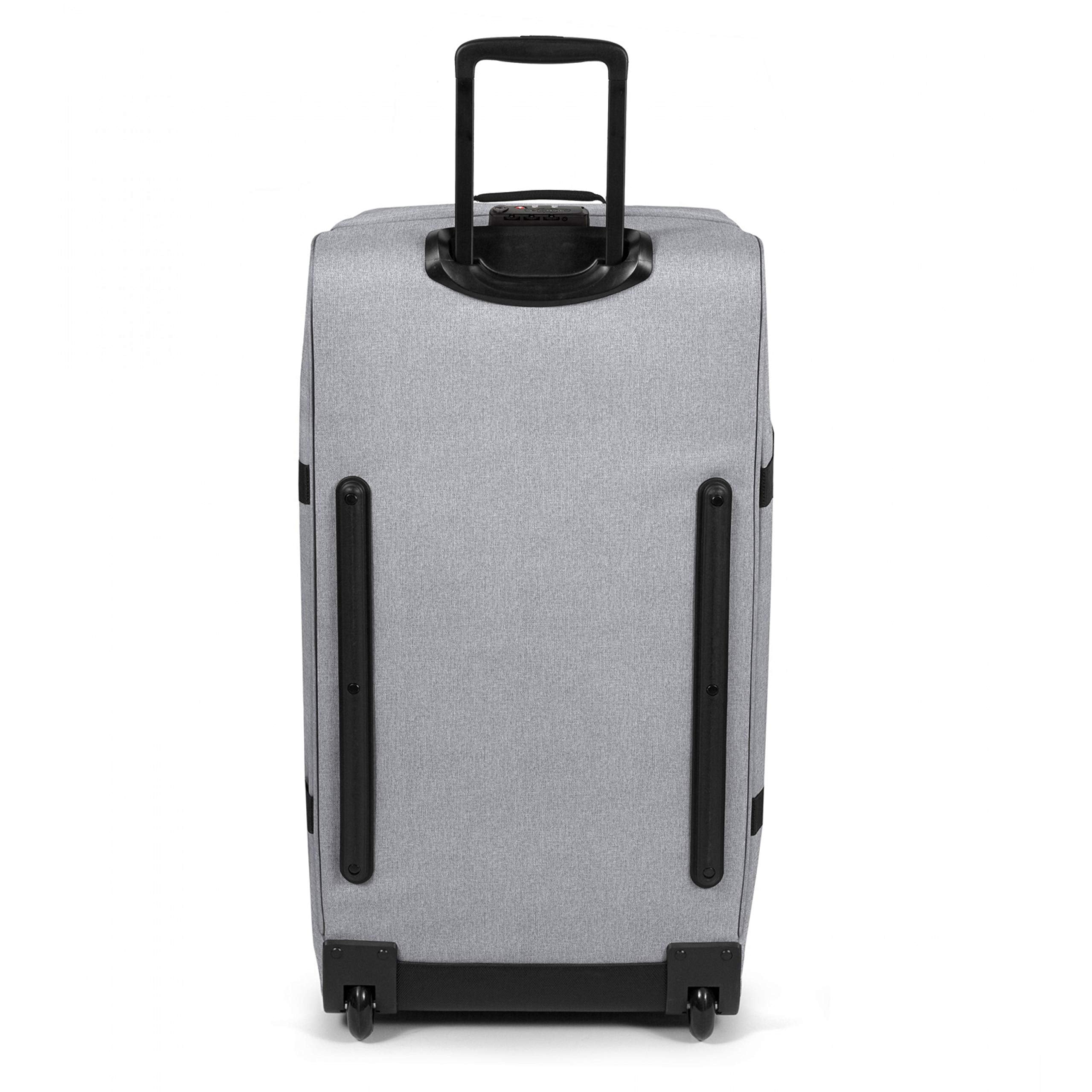 Eastpak Tranverz L – 121L Large Wheeled Luggage with Dual Compartments, TSA Lock, Compression Straps & Smooth-Wheeling System, Sunday Grey