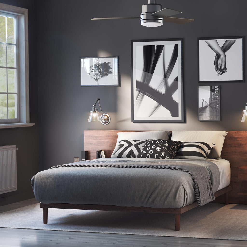 Progress Lighting Trevina II Collection 44" Three-Blade Brushed Nickel Ceiling Fan