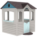 Lifetime Indoor Outdoor Kids Playhouse, Two Store Windows & Farm‑Style Half Doors, Spacious Interior, Easy Snap Together No Tools Assembly, Durable Low‑Maintenance Construction for Ages 3–8