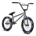 Elite BMX Bicycle 18", 20" & 26" Model Freestyle Bike - 3 Piece Crank (Destro Grey, 20")