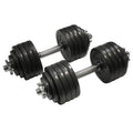 CAP Barbell 52.5-Pound Adjustable Dumbbell Weight (Pair), chrome finish