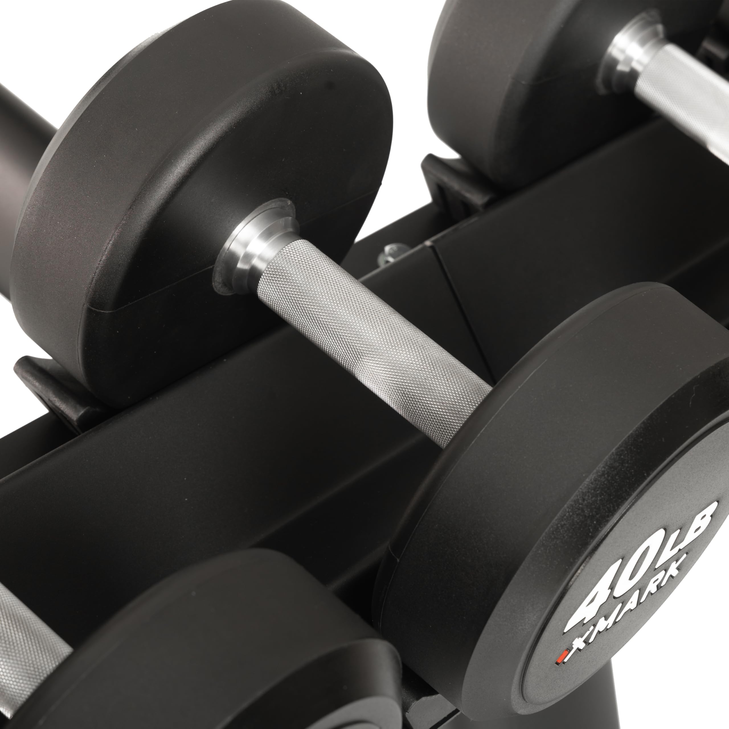 XMARK Commercial 3-Tier Dumbbell Rack, Weight Storage Rack, 15 Dumbbell Pair Storage, Modern Style
