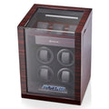 TIMECUBE Watch Winder for 4 Watches with 15 Winding Programs and 3 Watch Storage Slots (Ebony)