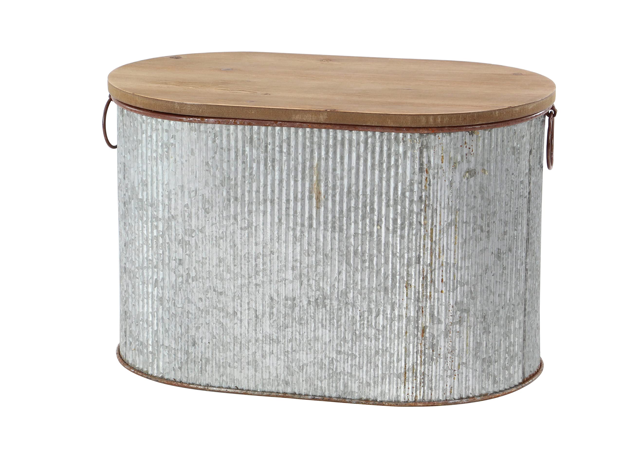 Deco 79 70576 Storage Box, Brown/Gray