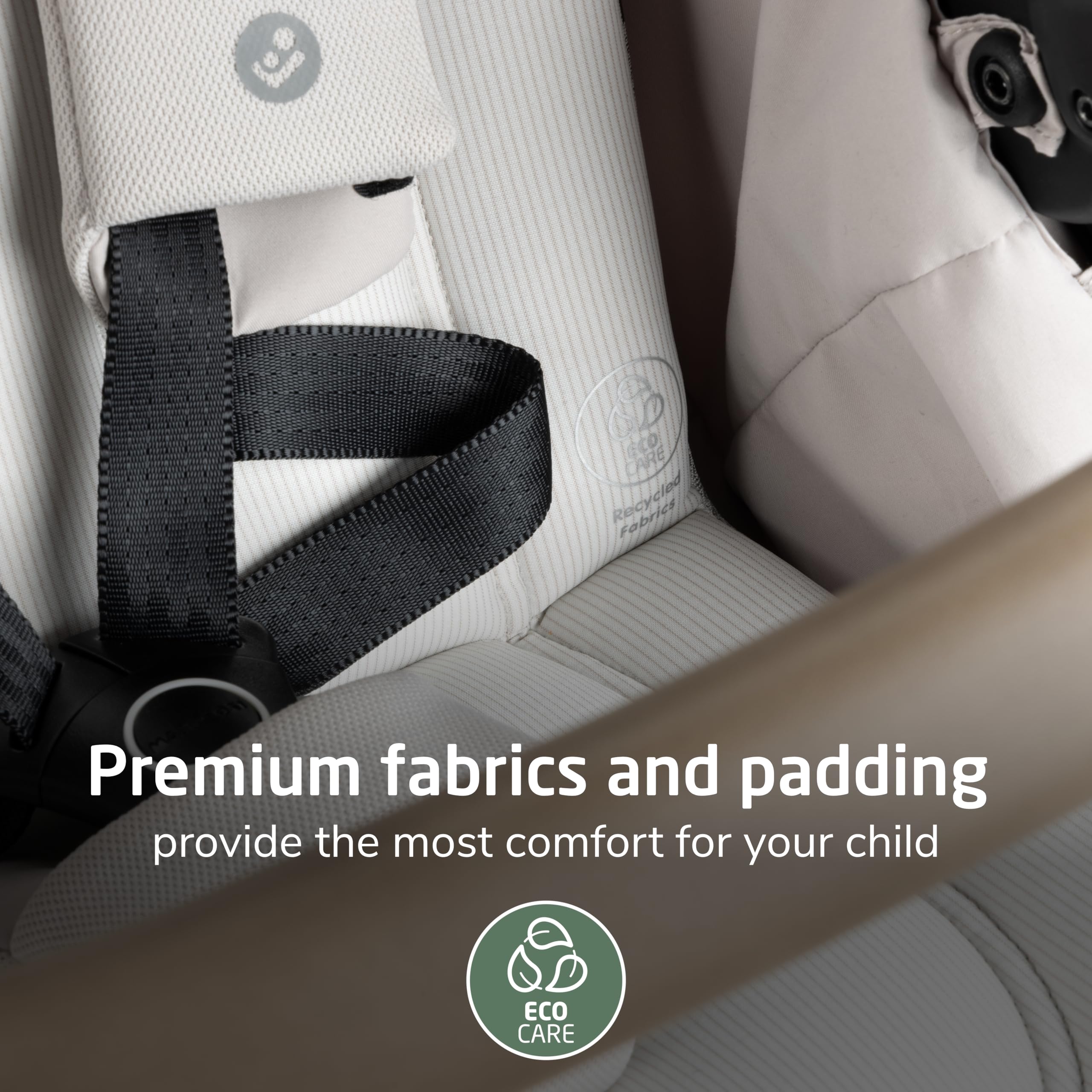 Maxi-Cosi Zelia Pro 5-in-1 Travel System with Mico Pro Infant Car Seat, Baby Stroller Combo, Reversible Seat, Large Wheels, Adjustable Handle, Newborn to Toddler, Lightweight, Classic Oat