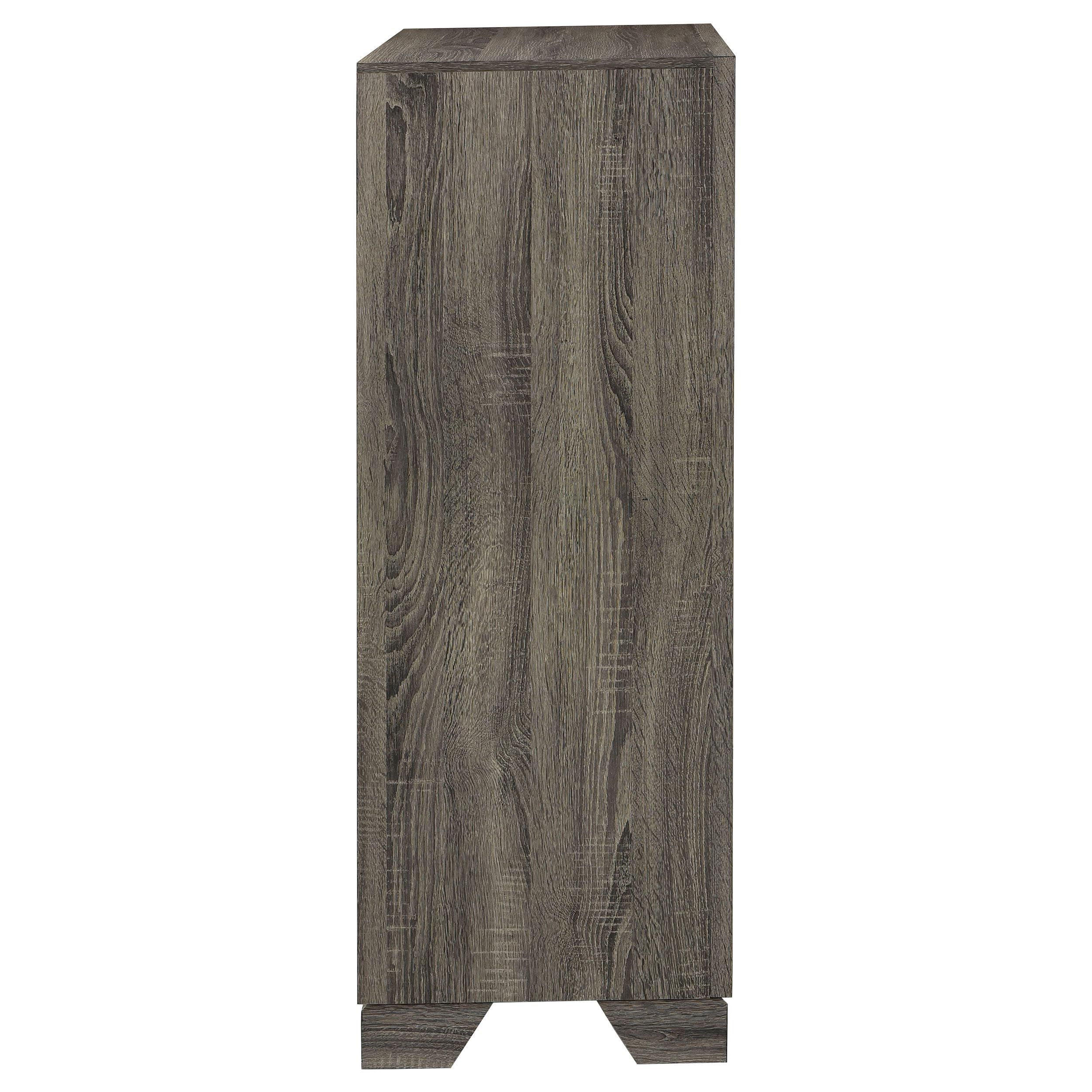 Coaster Home Furnishings - Wright - Wood - 4-Drawer Chest with Bar Handles, Mitered Trim and Laminate Surfaces - Transitional - Bedroom - Brown Oak - 223345