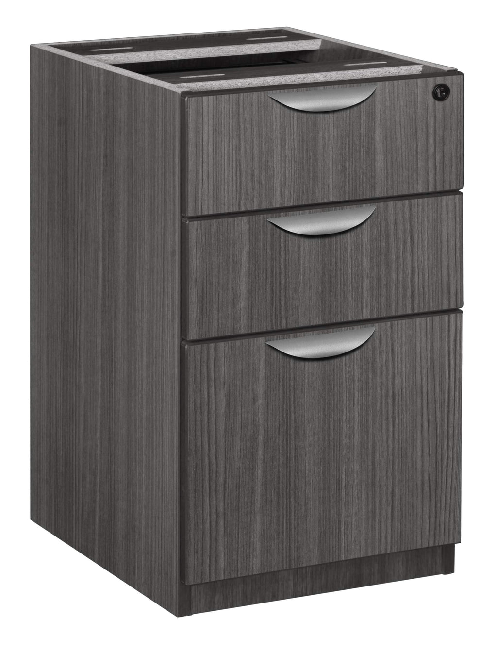 Regency Legacy Desk Pedestal Cabinet with Two File one Box Drawer, Ash Grey