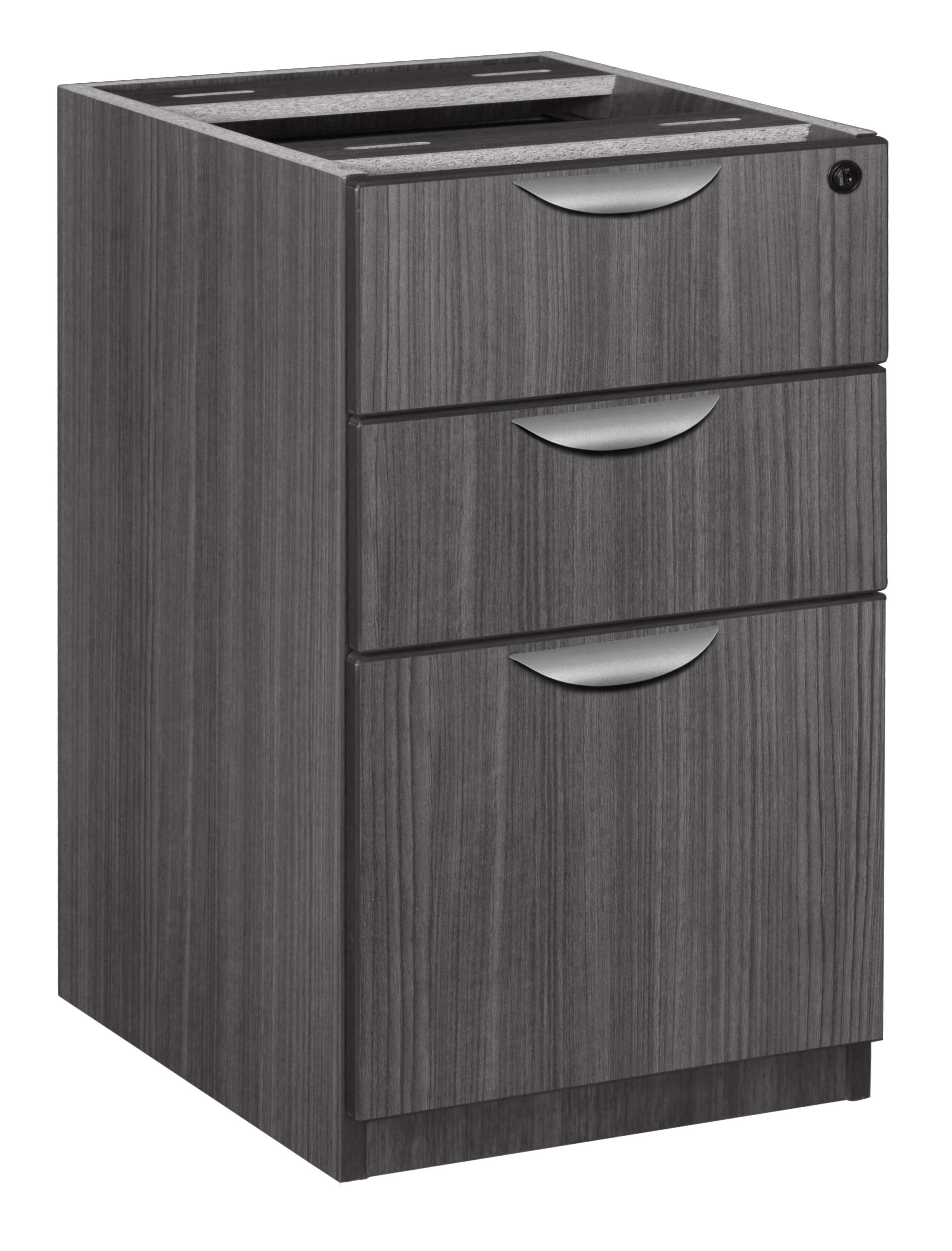 Regency Legacy Desk Pedestal Cabinet with Two File one Box Drawer, Ash Grey