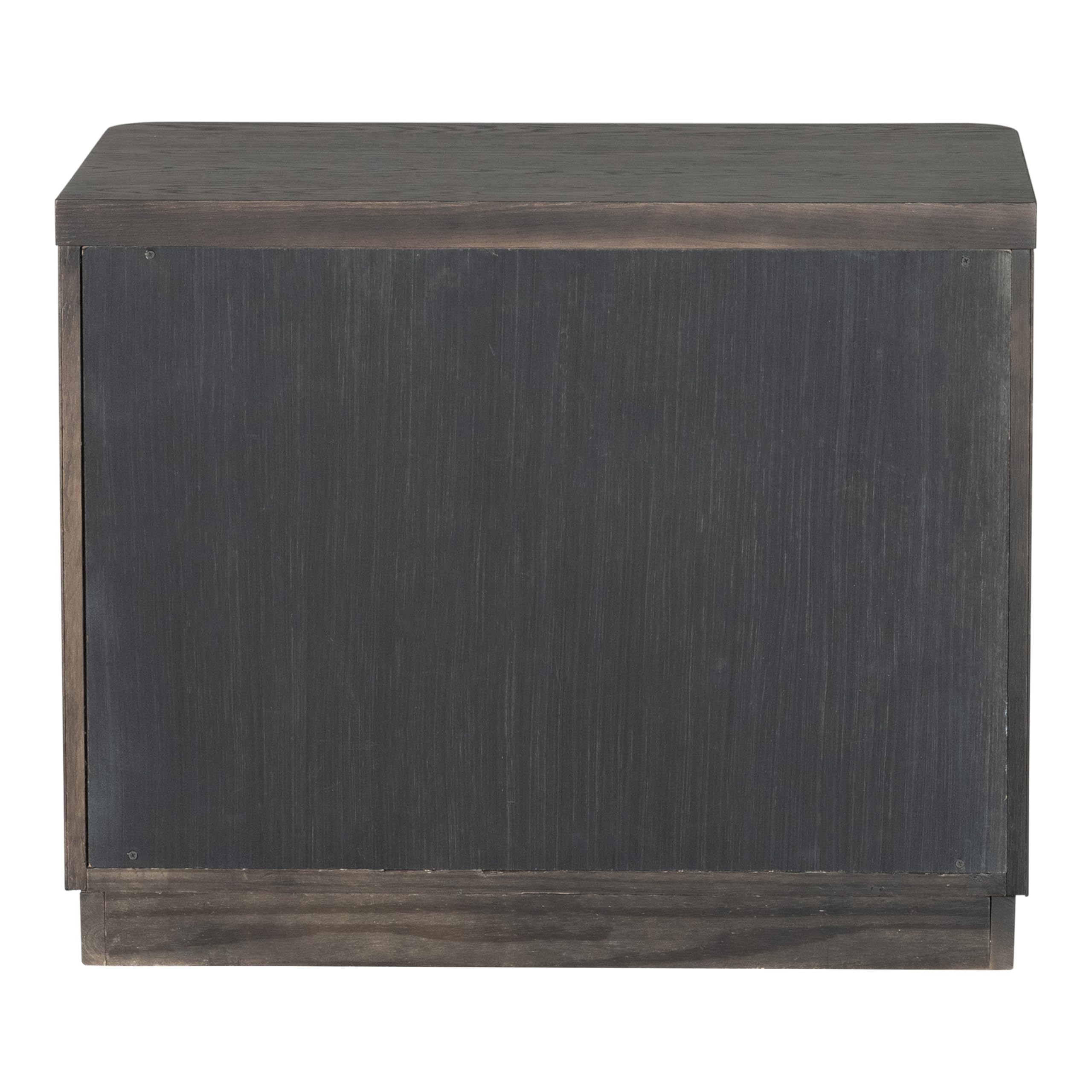 Furniture of America Selyra Modern Contemporary Solid Wood 30-inch 1-Drawer Nightstand with USB Ports, Sealed Back, English Dovetail, Ball-Bearing Glides, No Assembly for Bedroom, Guest Room, Ash Gray