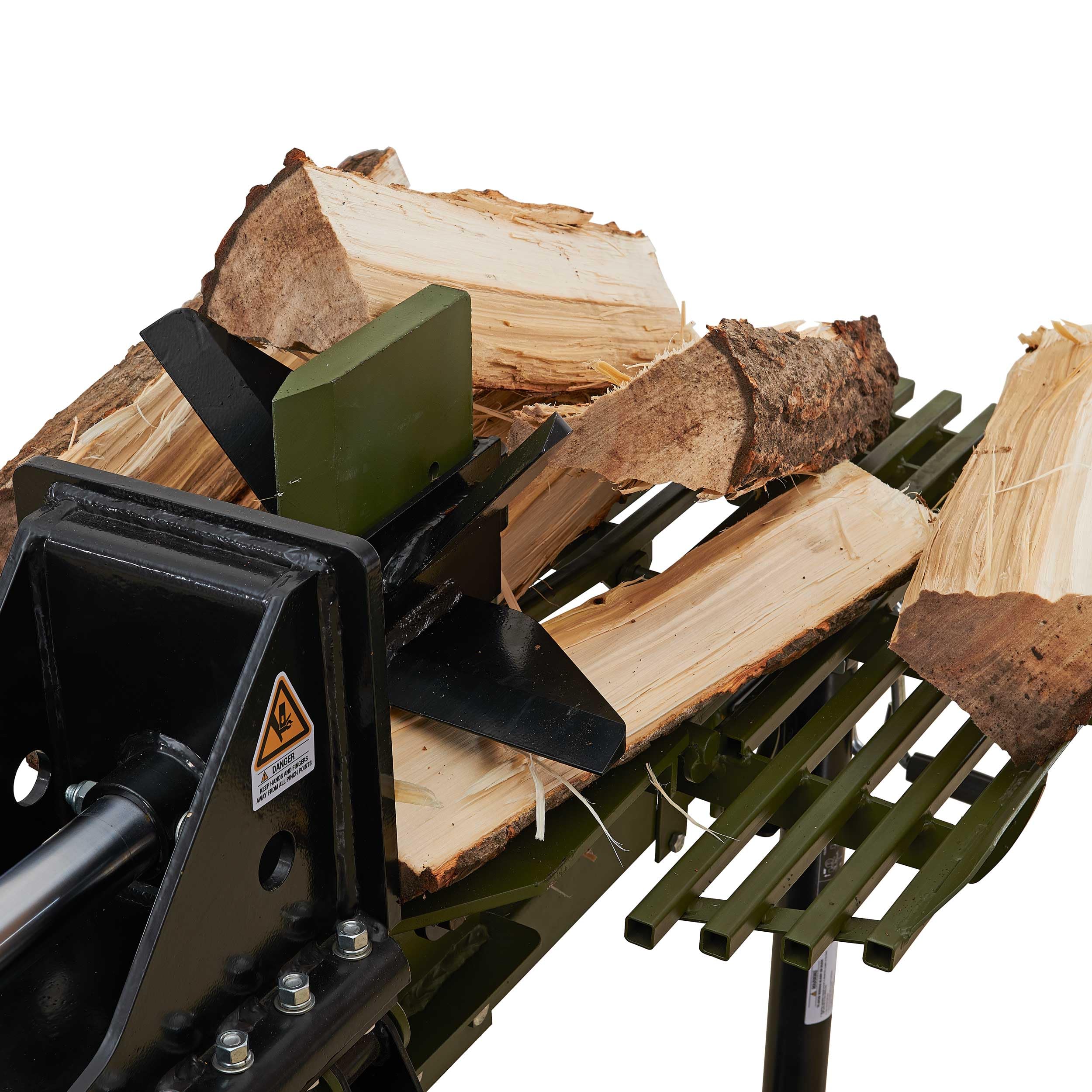 Full Boar 35 Ton 306cc Gas Log Splitter with 4-Way & 6-Way Wedges, Hydraulic Log Lift