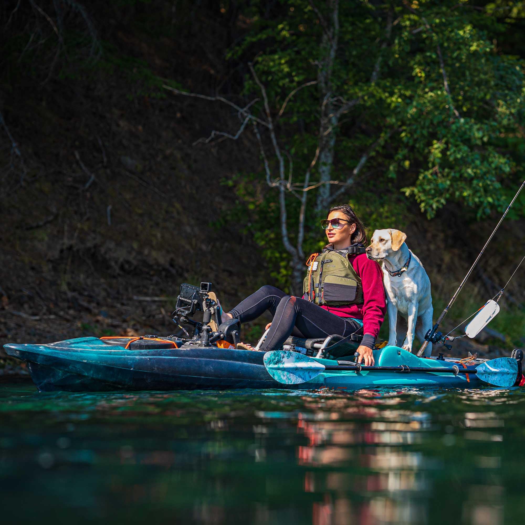 Old Town Sportsman BigWater PDL 132 Pedal Fishing Kayak (Ember Camo)