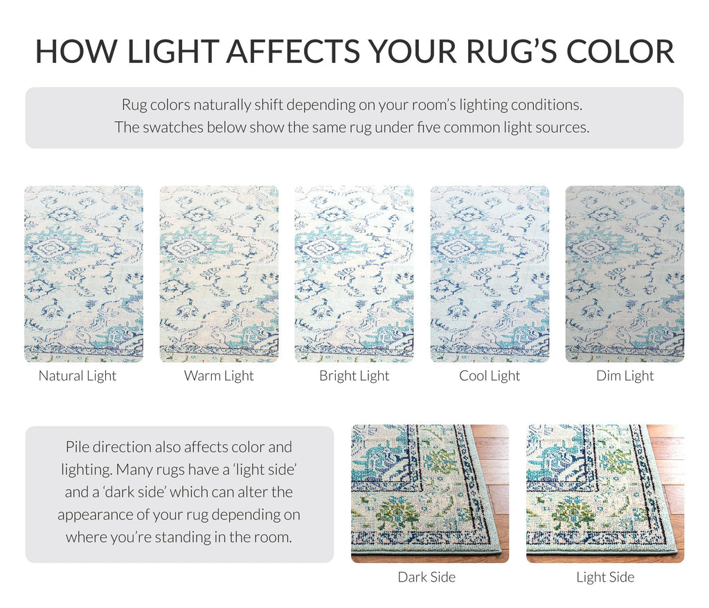 SAFAVIEH Monaco Collection Area Rug - 9' x 12', Light Blue & Ivory, Non-Shedding & Easy to Clean, Distressed Medallion Design, Ideal for Living Room, Bedroom, Dining Space (MNC243K)